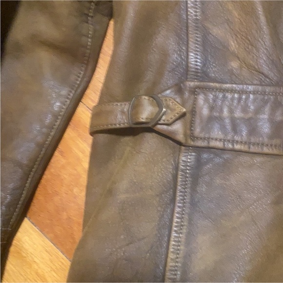 Vintage Roughneck Polo Ralph Lauren Aviator Distressed Leather Jacket XXL - Picture 2 of 12